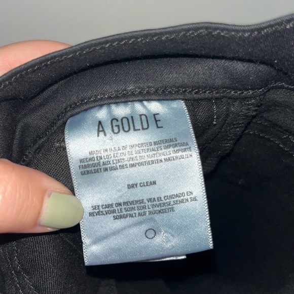 AGOLDE Sophie High Rise Skinny Black Leatherette Jeans in Size 24 - Picture 10 of 14